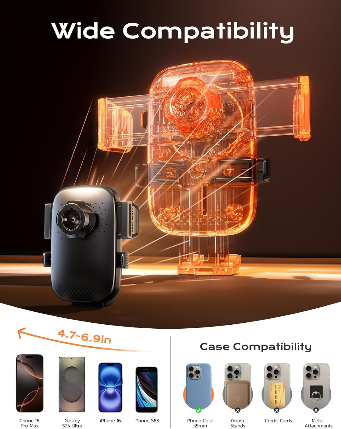 Thumbnail 5 de Mohard 15W Wireless Car Charger Mount