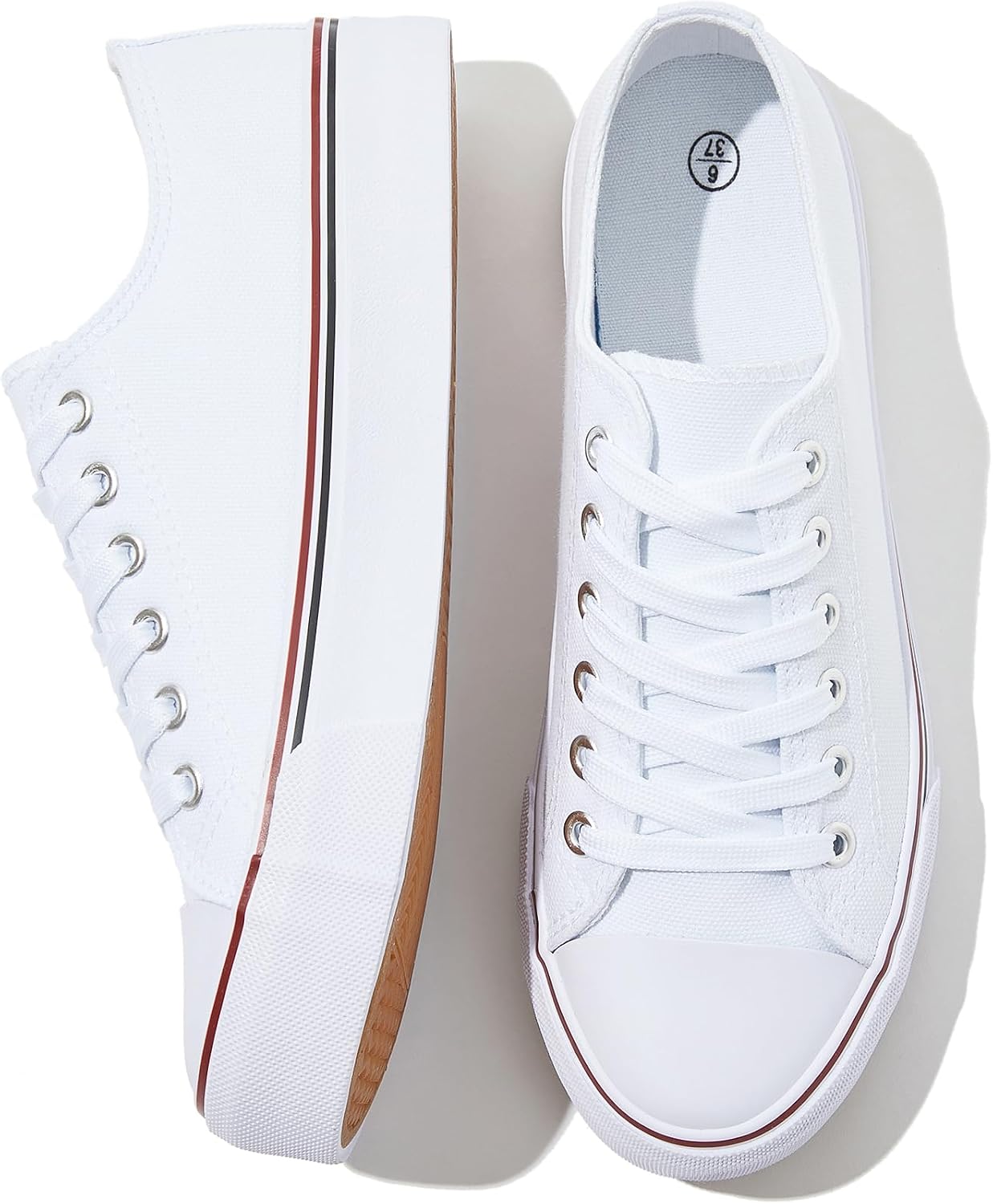 Thumbnail 3 de FRACORA Womens Canvas Low Top Sneakers