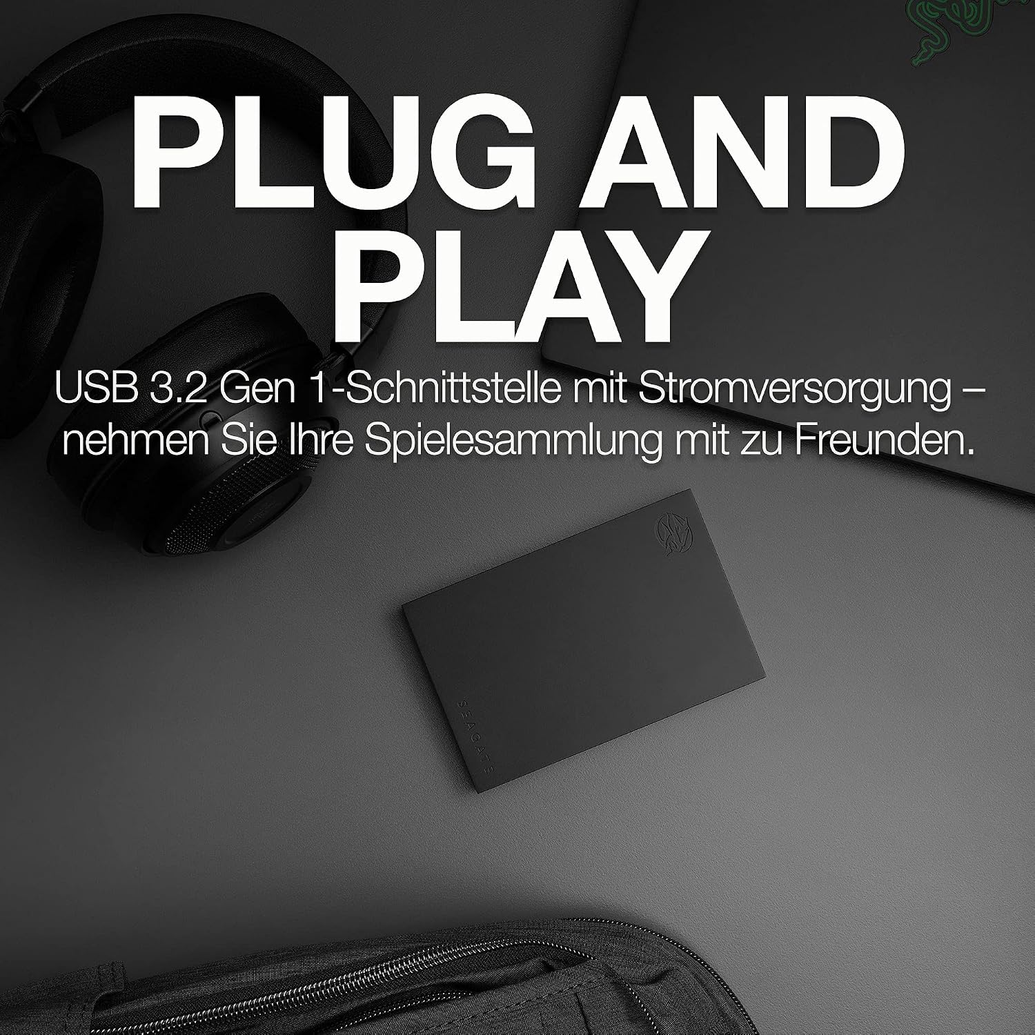 Thumbnail 6 de Seagate FireCuda Gaming HDD 5TB (STKL5000400) – tragbare externe Gaming-Festplatte mit USB 3.2 Gen 1 und RGB-LED