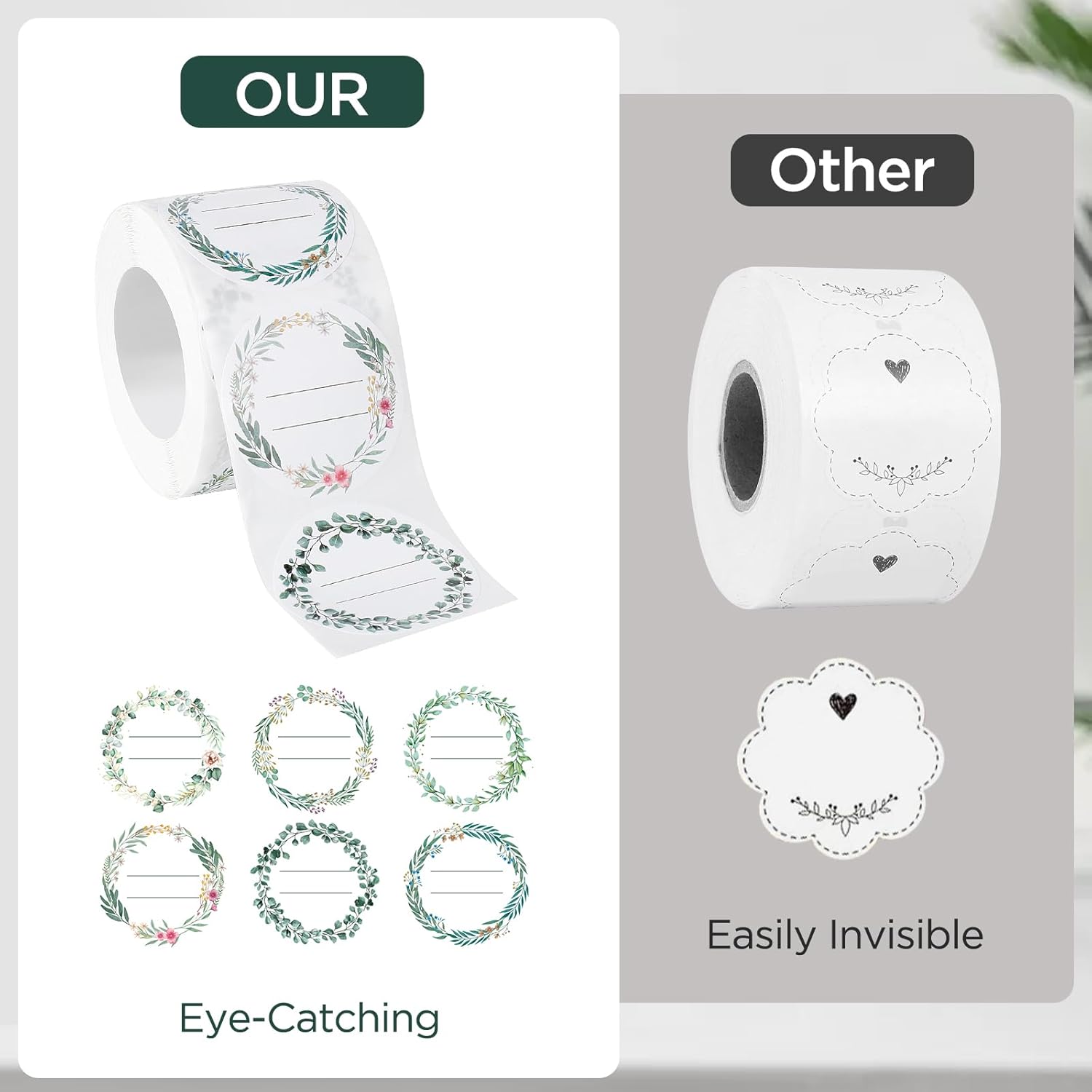 Thumbnail 4 de Romon Etichette Adesive 200 pezzi