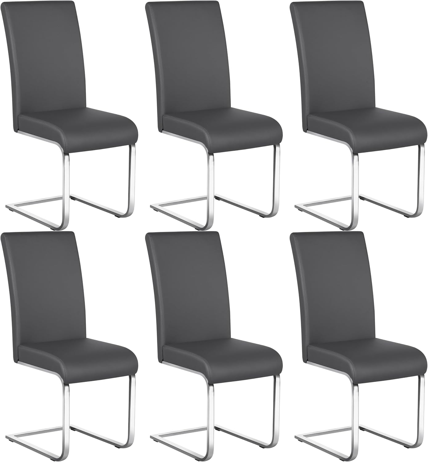 Detalle de Yaheetech Dining Chairs, Faux Leather