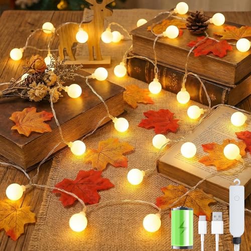 Detalle de Catena luminosa Giliwosy 60 LED da 10 m, batteria ricaricabile, IP65: luce calda per interno ed esterno