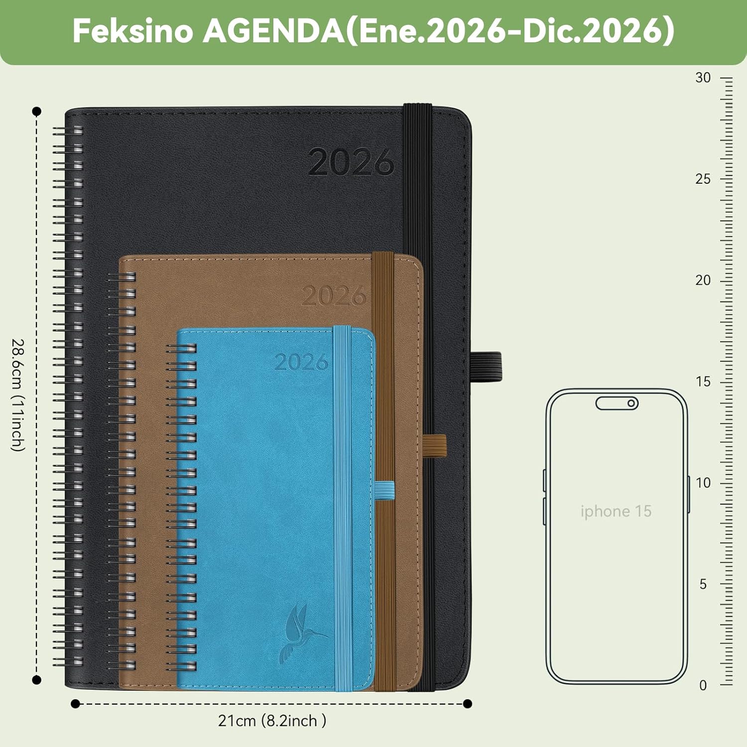 Thumbnail 1 de FEKSINO Agenda 2026 Semana A4 Marrón