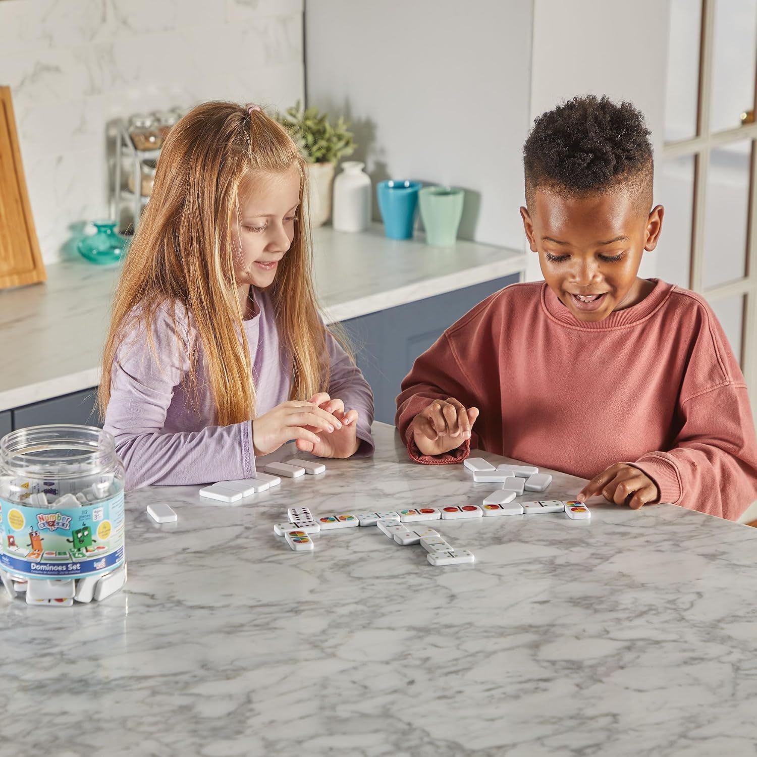 Detalle 2 de Learning Resources Numberblocks Set di Domino: gioco educativo per numeri da 1 a 6