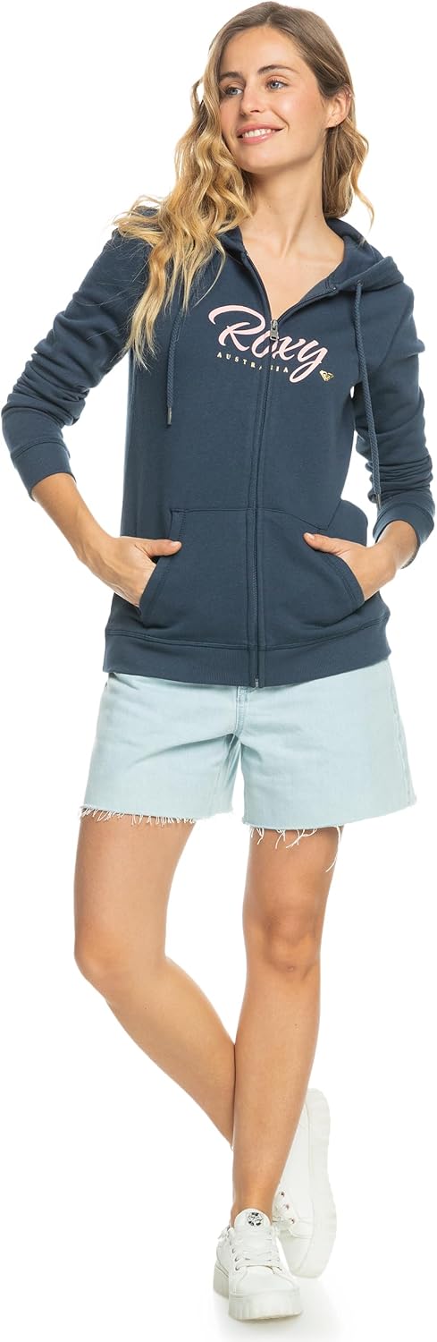 Detalle 2 de Roxy ITIA Zip Signature Pullover da Donna – Mood Indigo