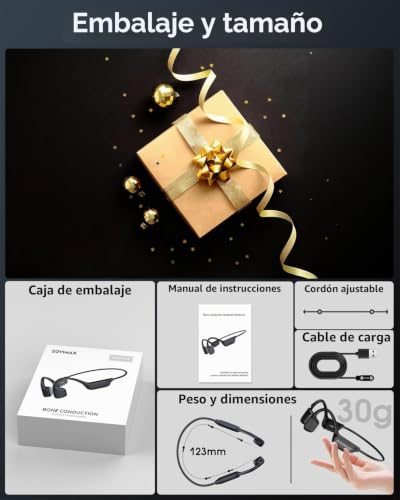 Thumbnail 8 de ZOVIMAX Auriculares Conducción Ósea para Natación, IPX8, Bluetooth 6.0 y MP3 8 GB