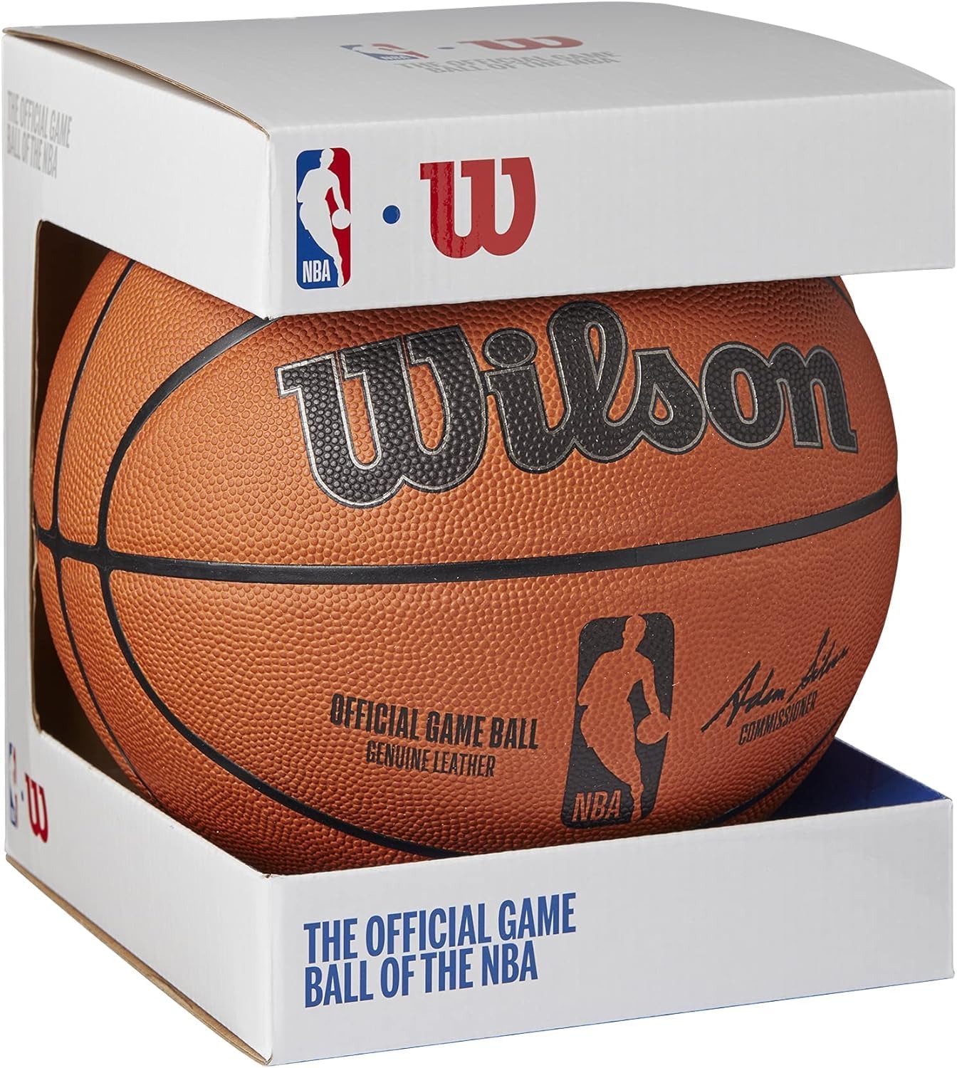 Thumbnail 6 de Wilson WTB7500ID07 NBA公式ゲームボール 室内用 サイズ7 ブラウン