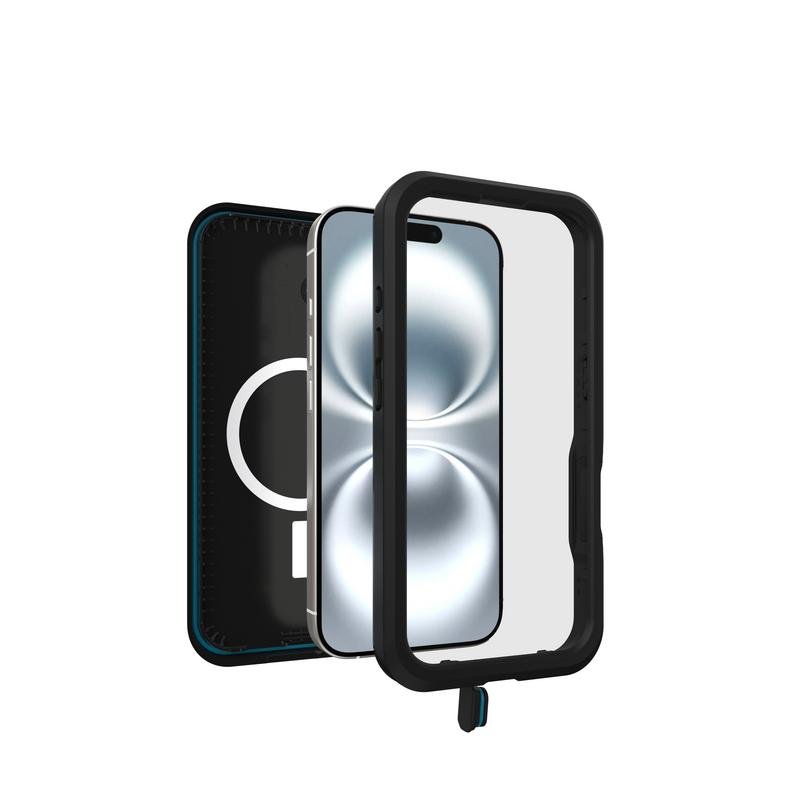 Detalle 2 de OtterBox Frē Series Cover para iPhone 16: funda resistente al agua y caídas