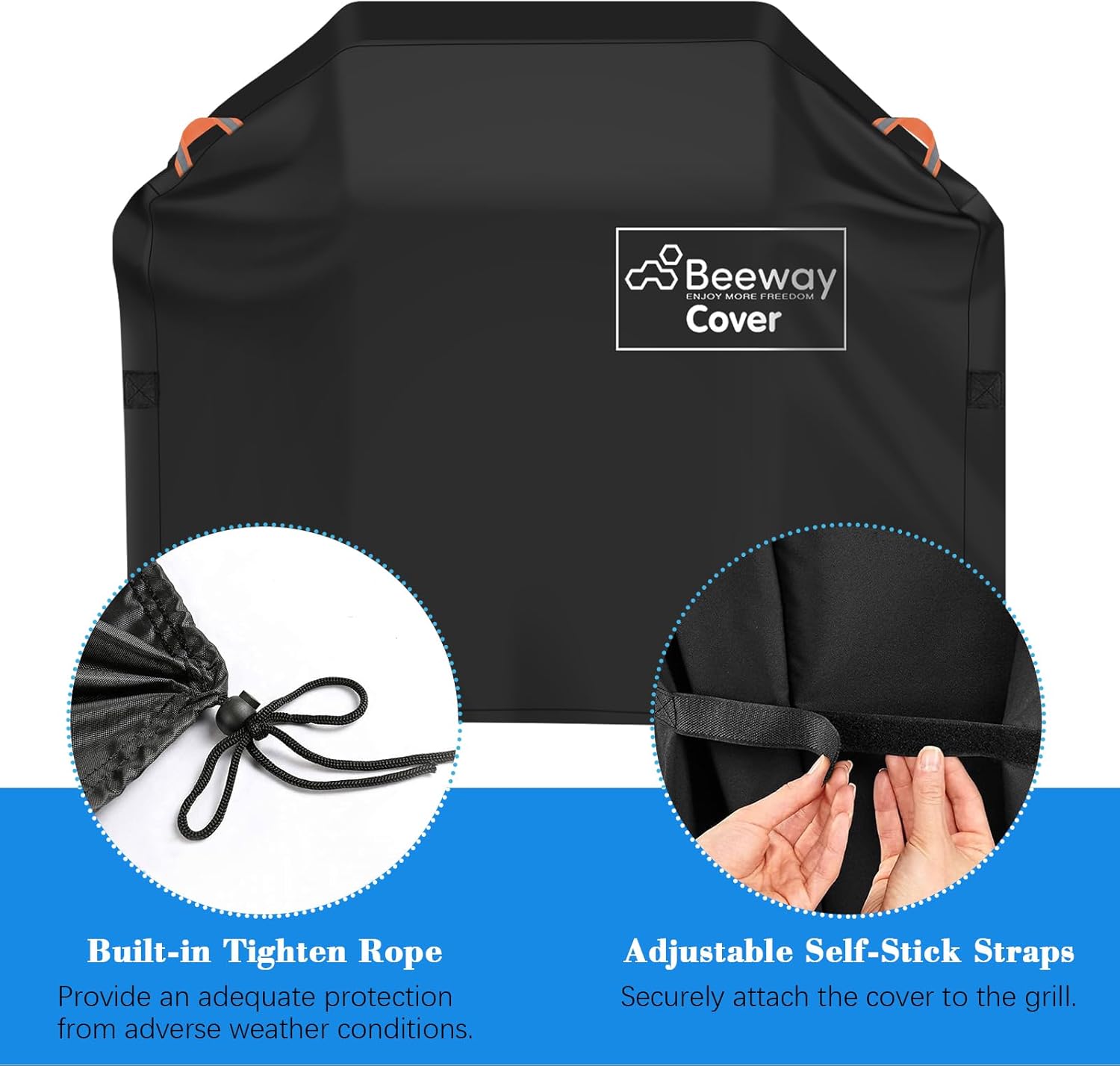 Thumbnail 3 de BEEWAY Barbecue Cover: Heavy-Duty 120 x 60 x 120cm UV & Waterproof Grill Shelter