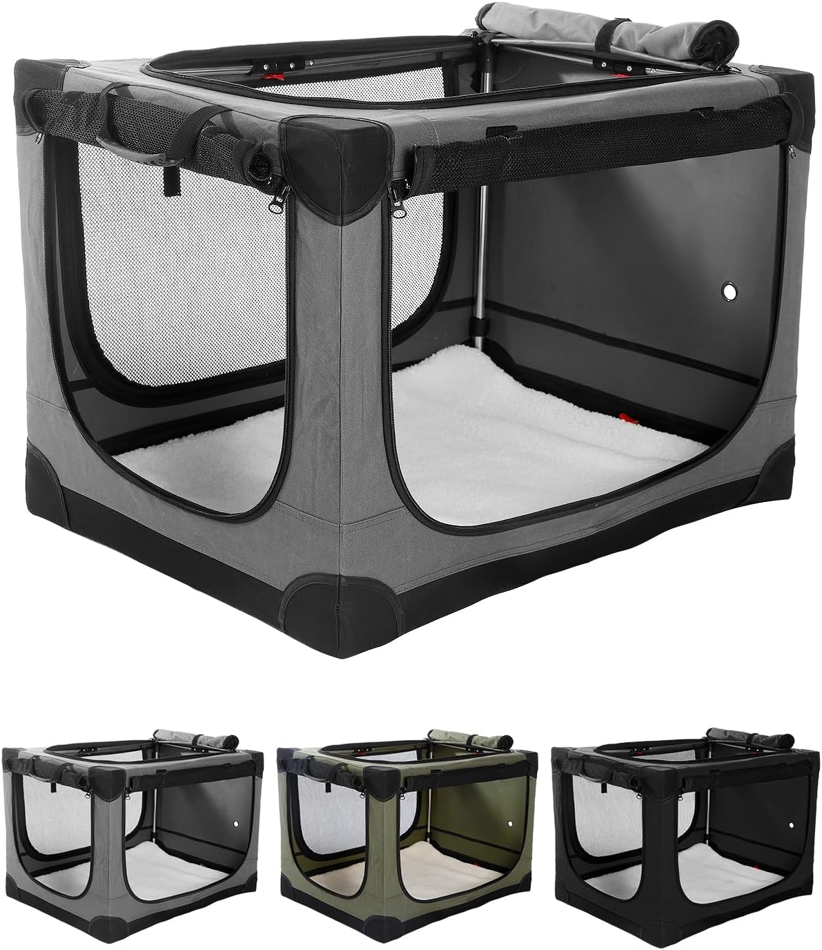 Detalle de derimkcoa travel dog crate 27kg soft kennel
