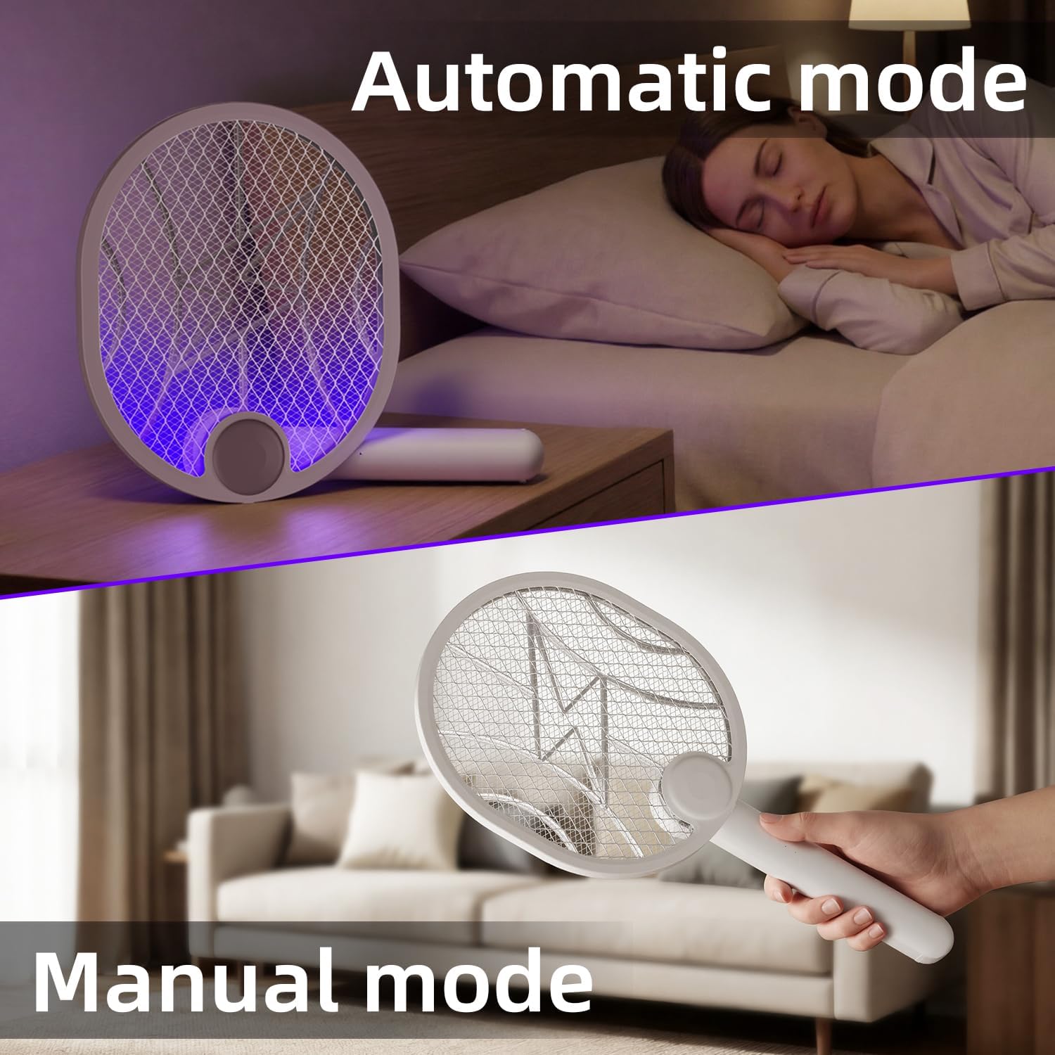 Thumbnail 6 de FYCFYC Electric Fly Swatter Foldable Fly Zapper Racket (4000V, 1500mAh, USB-C)