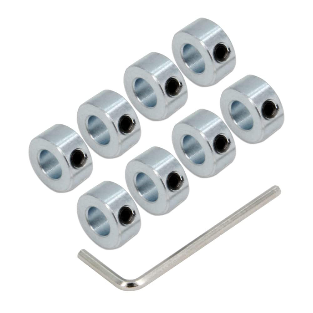 Thumbnail 6 de Zeberoxyz 4Stück 5/8" Bohrungs-Wellenmanschetten-Set | verzinkter Stahl, 1-1/8" Außen, 1/2" Breite