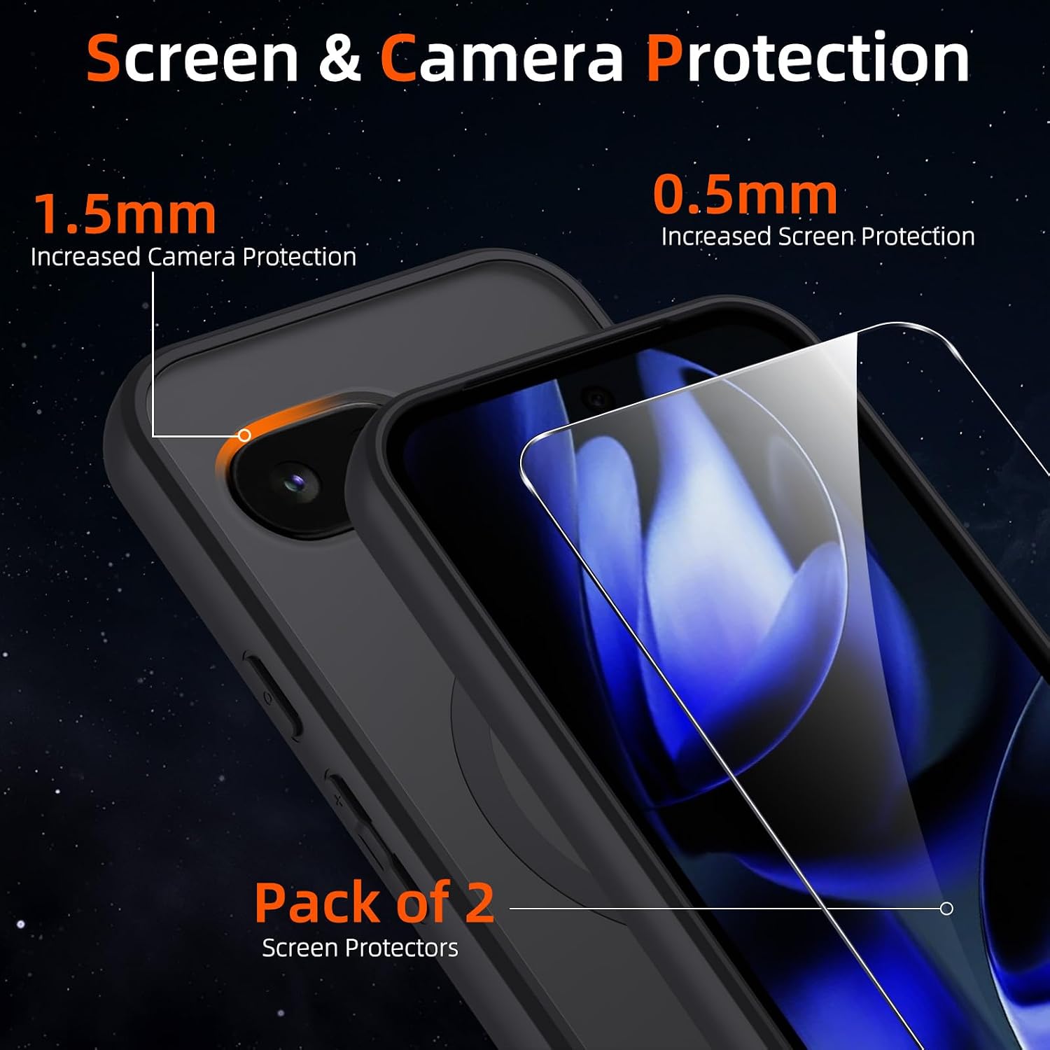 Thumbnail 5 de Oelrstfe Pixel 9A 5G coque 2 verres trempés