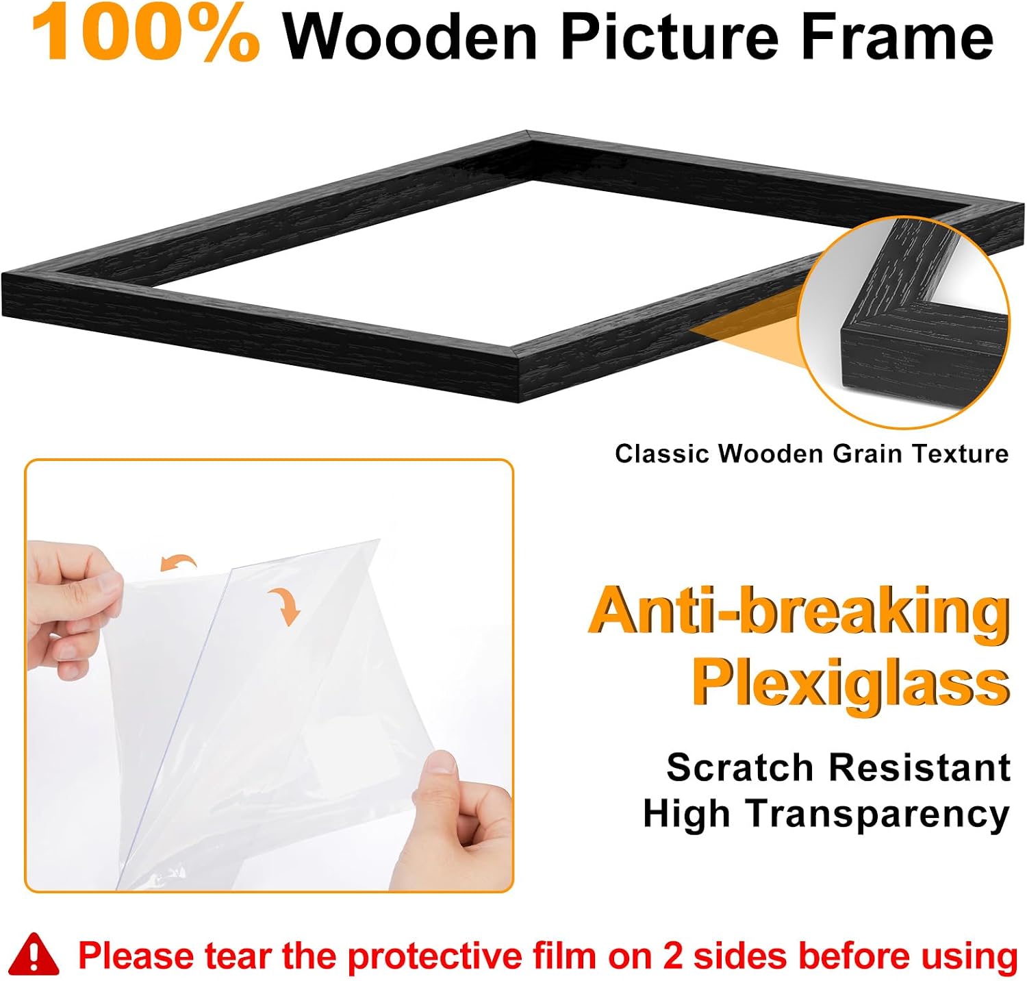 Detalle 1 de 30 x 40cm 3-pack picture frame set