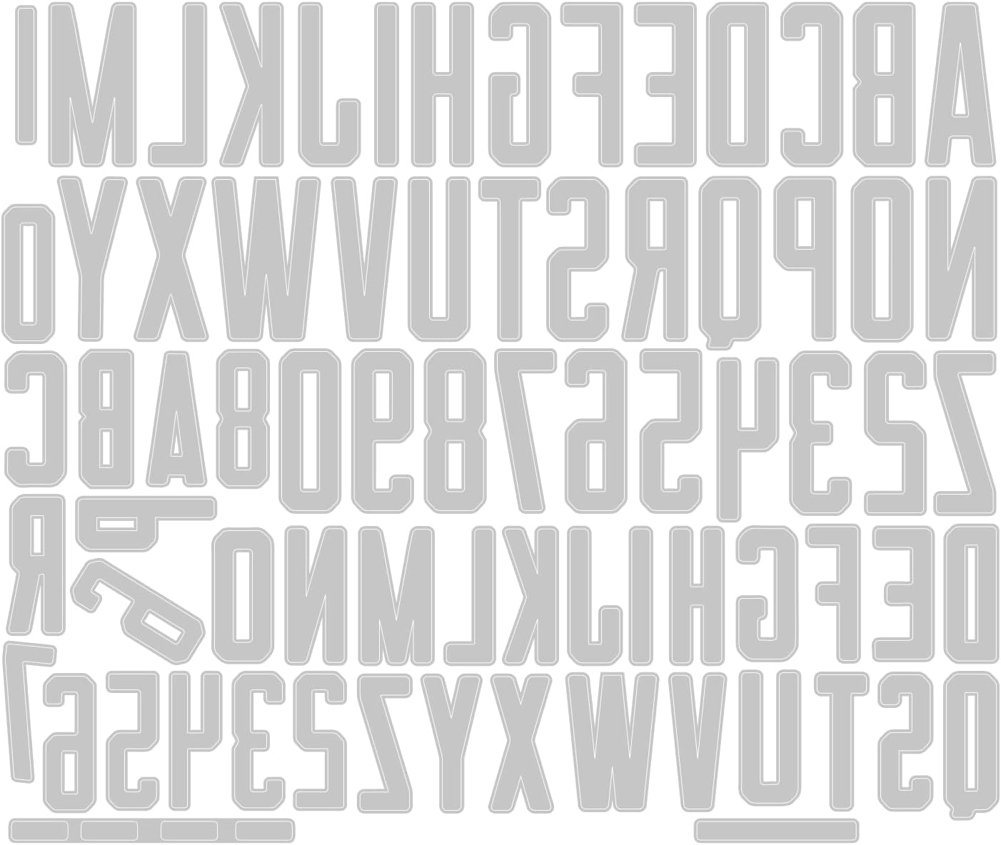 Detalle 2 de Sizzix 665924 Thinlits Alphanumeric Theory Tima Holtza, 73 wykrojniki