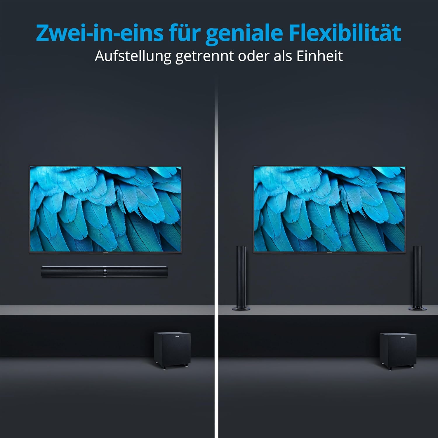 Thumbnail 5 de MEDION P64150 Soundbar 2.1 mit 120 W 🔊