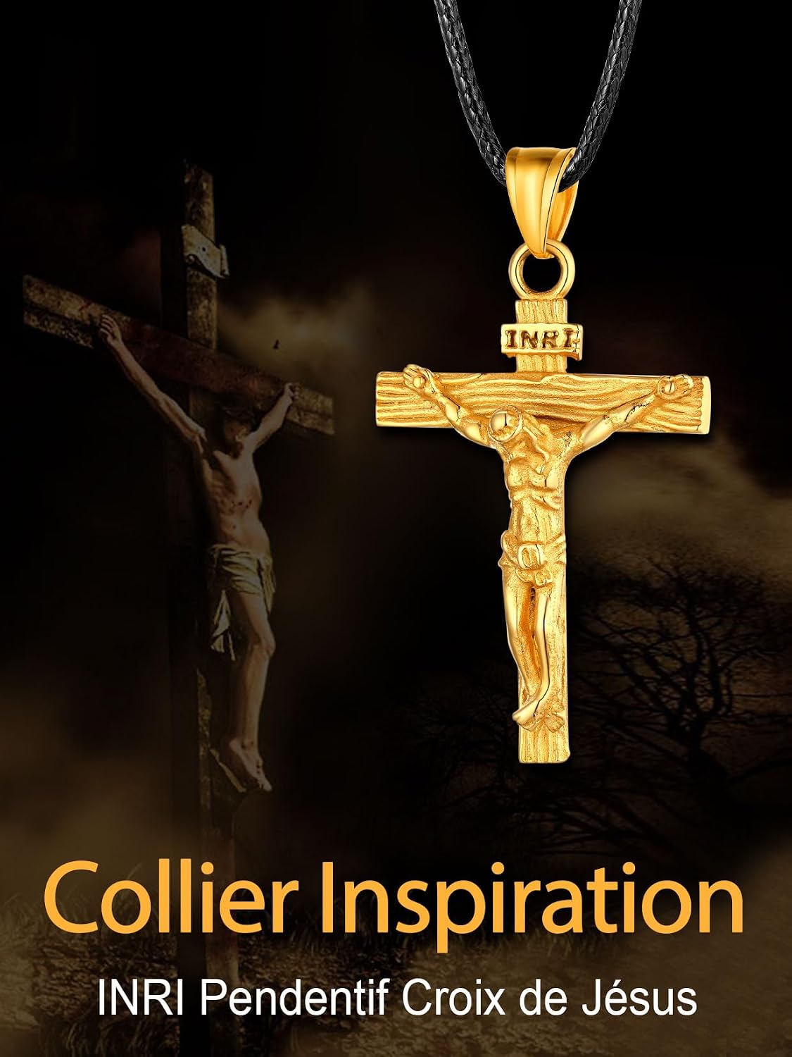 Thumbnail 4 de U7 Collier Crucifix 52 mm