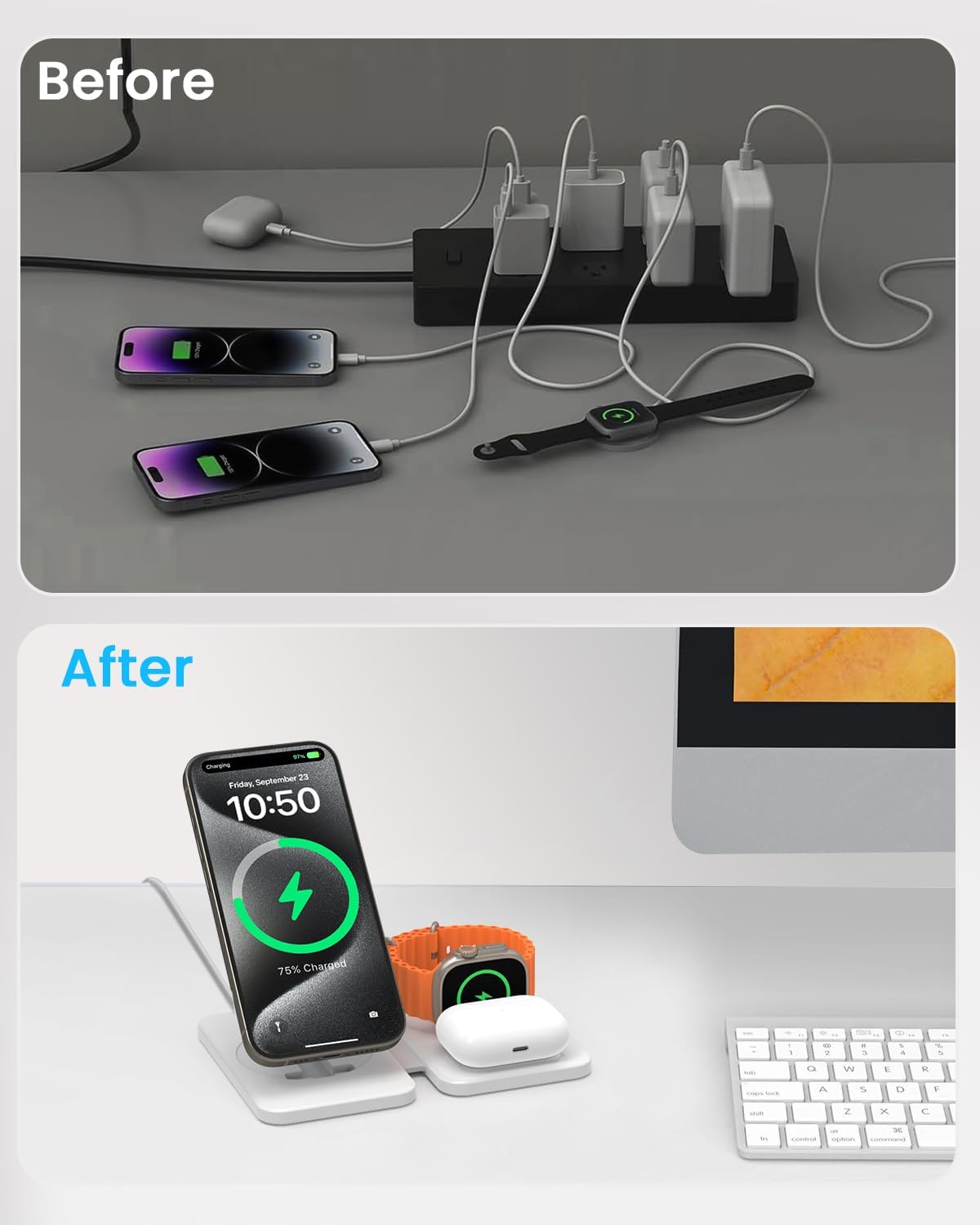 Detalle 2 de GEEKERA Charger for MagSafe 18W
