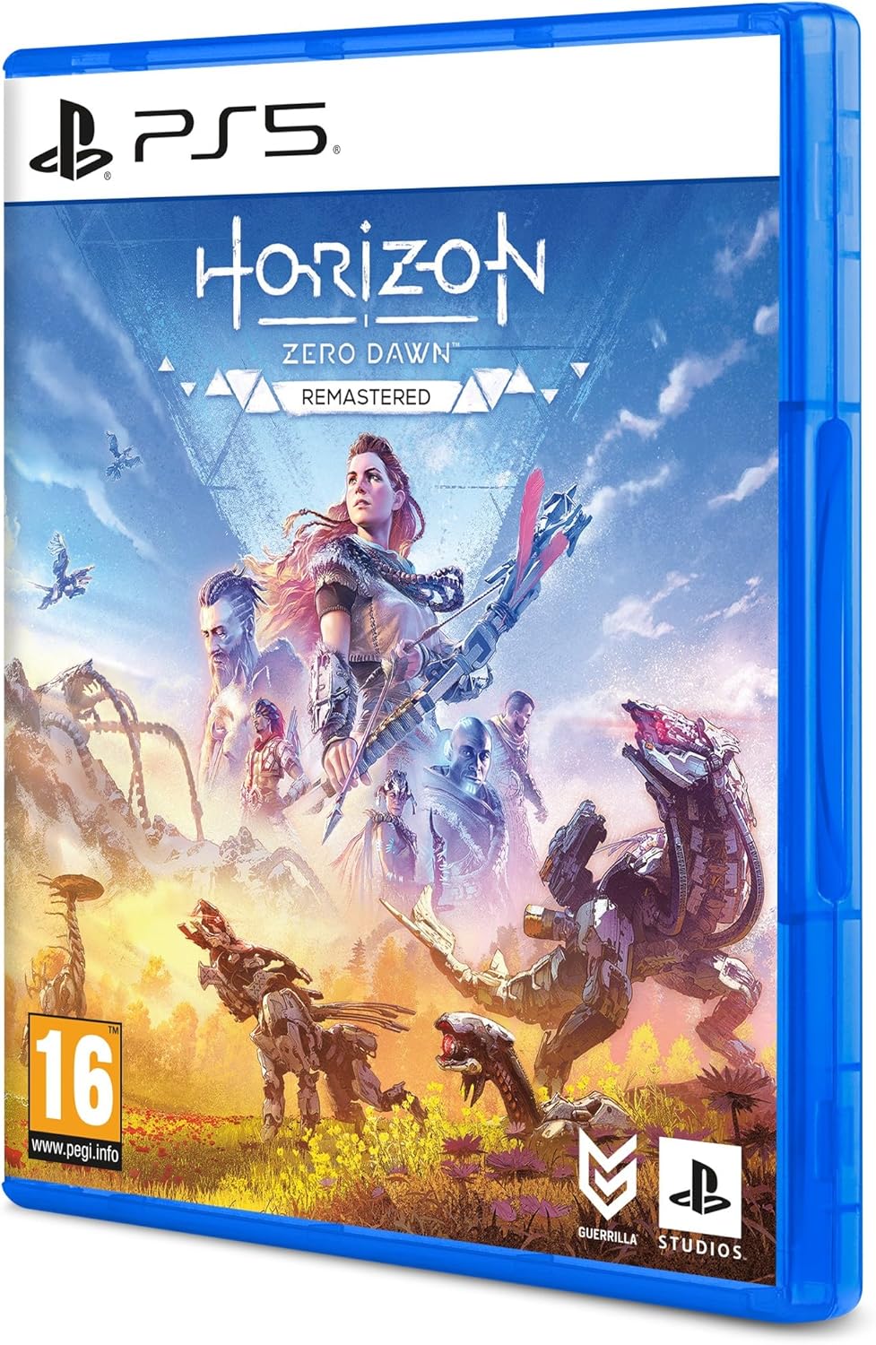 Detalle de Horizon Zero Dawn Remastered Edition — scopri il mondo di Aloy con grafica migliorata su PS5