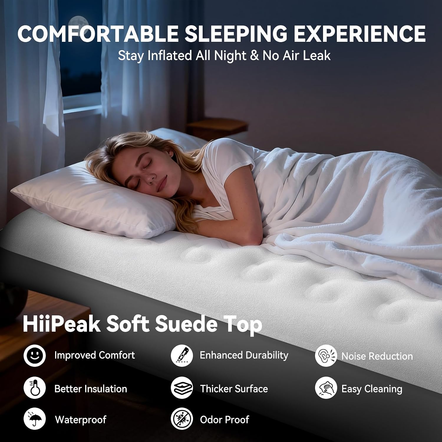 Thumbnail 3 de HiiPeak Inflatable Mattress 190x150cm
