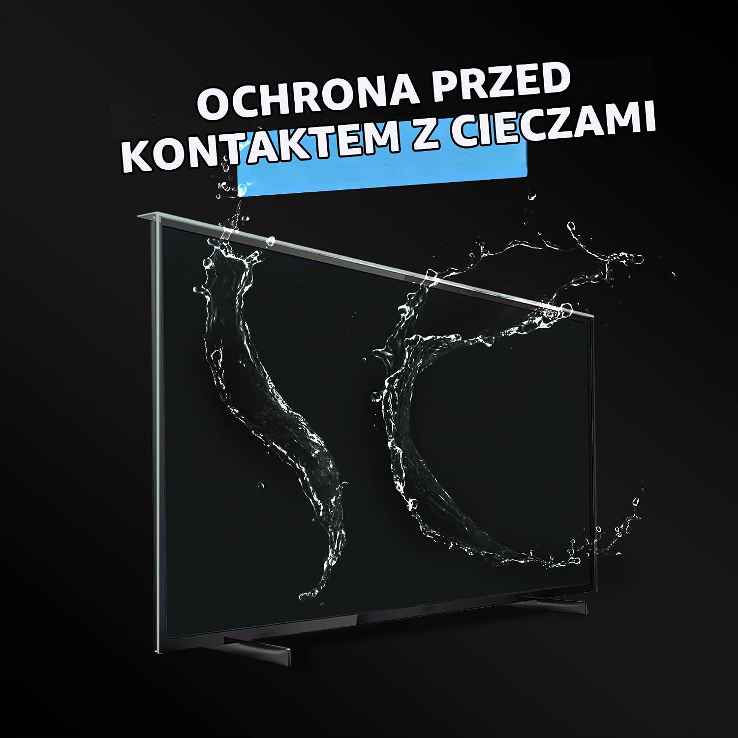 Detalle de VENTON ochraniacz na ekran TV 55 cali, tworzywo 123 × 71 cm