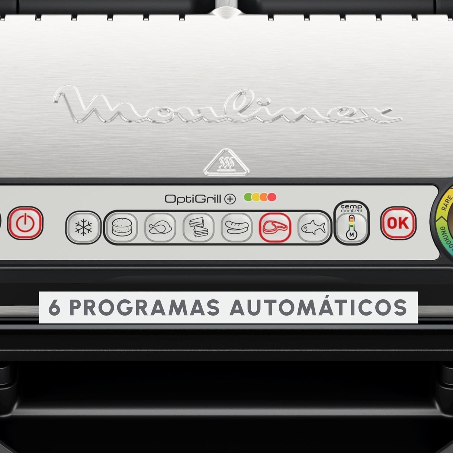 Detalle 2 de Moulinex OptiGrill+ GI712D10 2000 W
