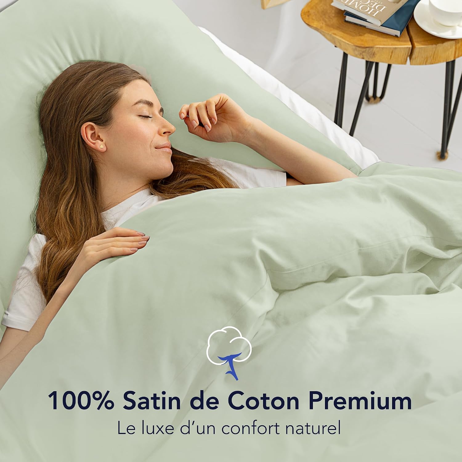 Detalle de Parure satin coton Dreamzie 140x200