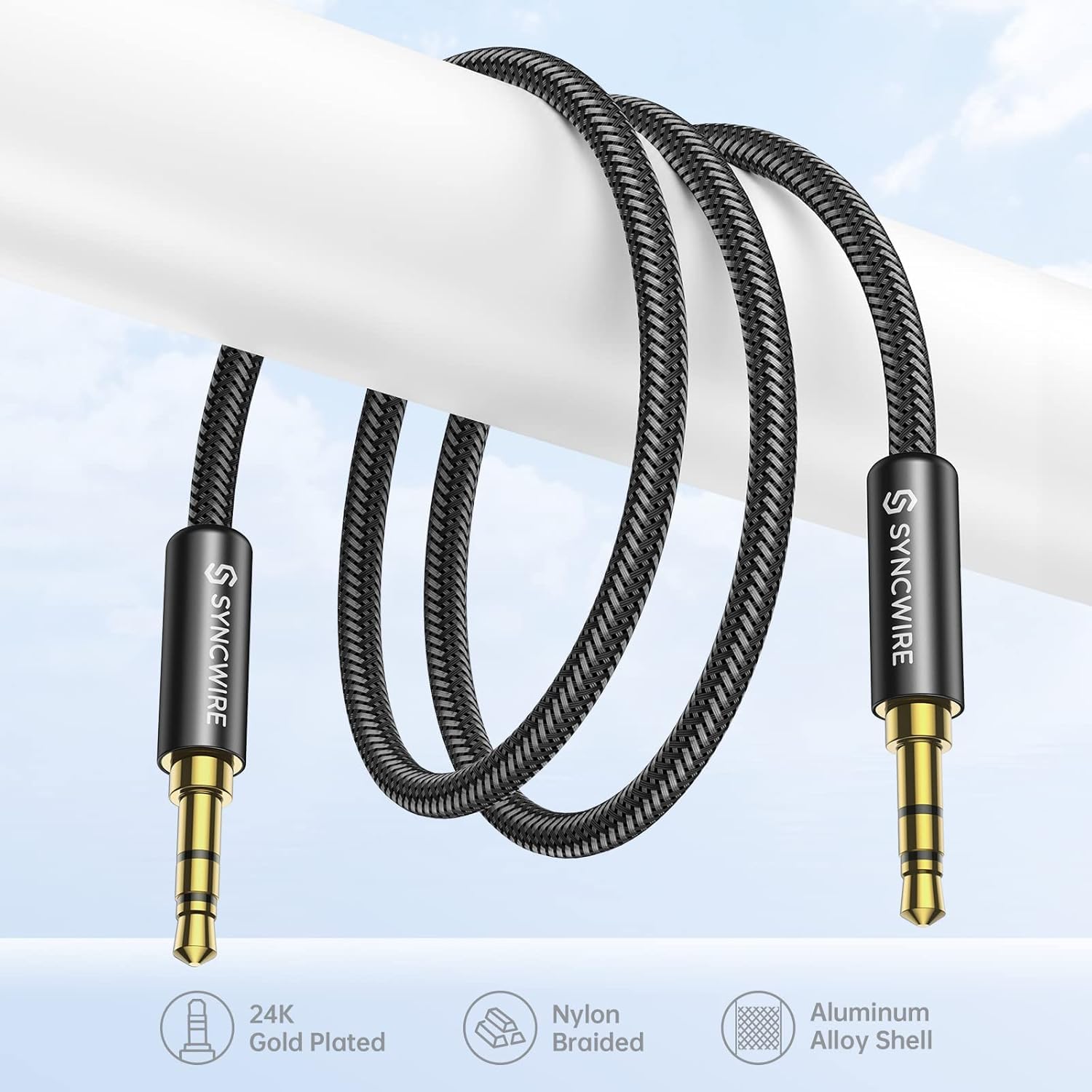 Thumbnail 4 de Syncwire 3.5mm Aux Cable, 3.3 ft ⚙