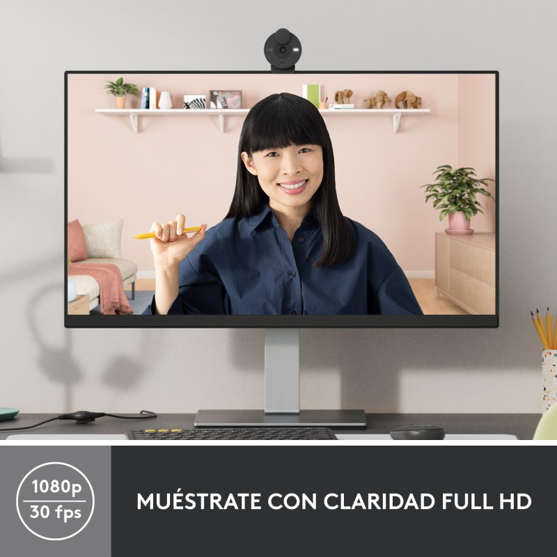 Detalle 2 de Logitech Brio 300 Webcam FullHD