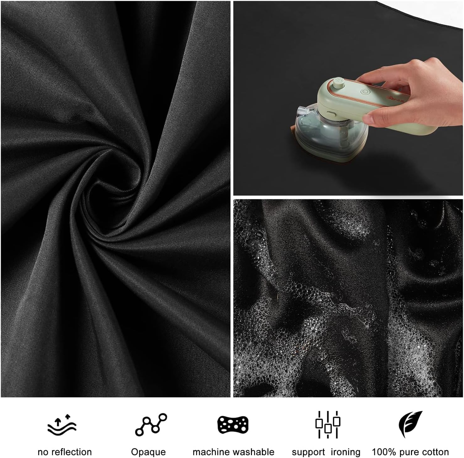 Thumbnail 2 de RTUIY Black Backdrop 1.8 × 2.8 m photography backdrop 🎥