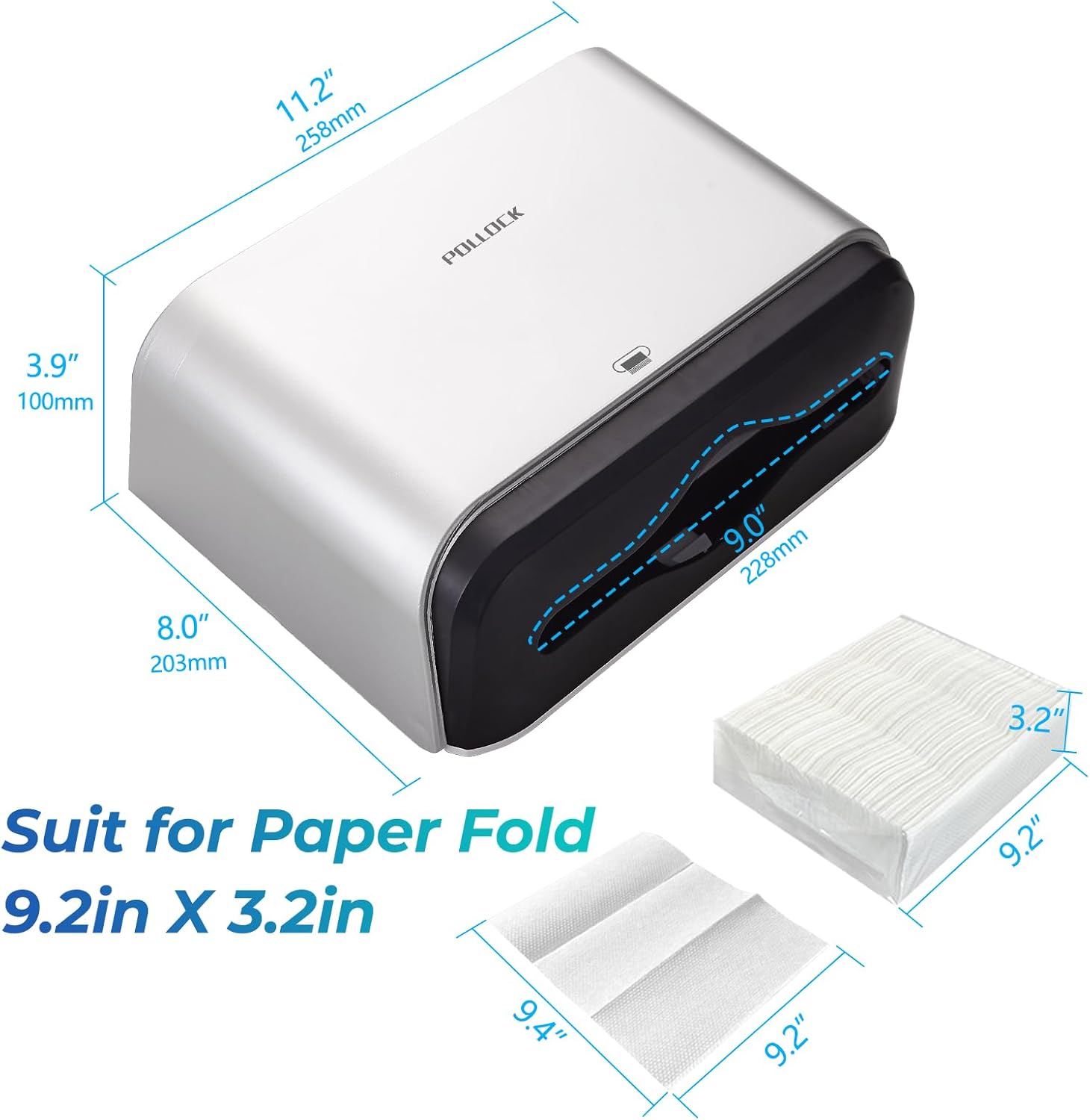 Thumbnail 1 de Commercial Paper Towel Dispenser Holder 200pcs 🧻