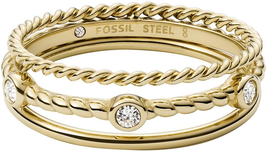 Thumbnail 1 de Fossil JEWELRY en acier inoxydable doré — bracelets/pendentifs élégants, fini poli