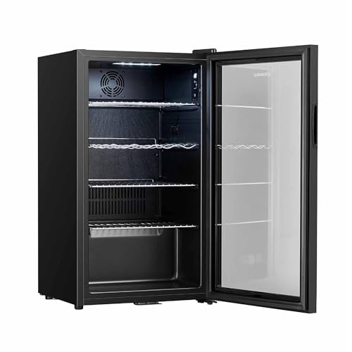 Detalle de Subcold Super85 LED Beer Fridge — 80 Cans + 5 Bottles, 0–18°C, Glass Door