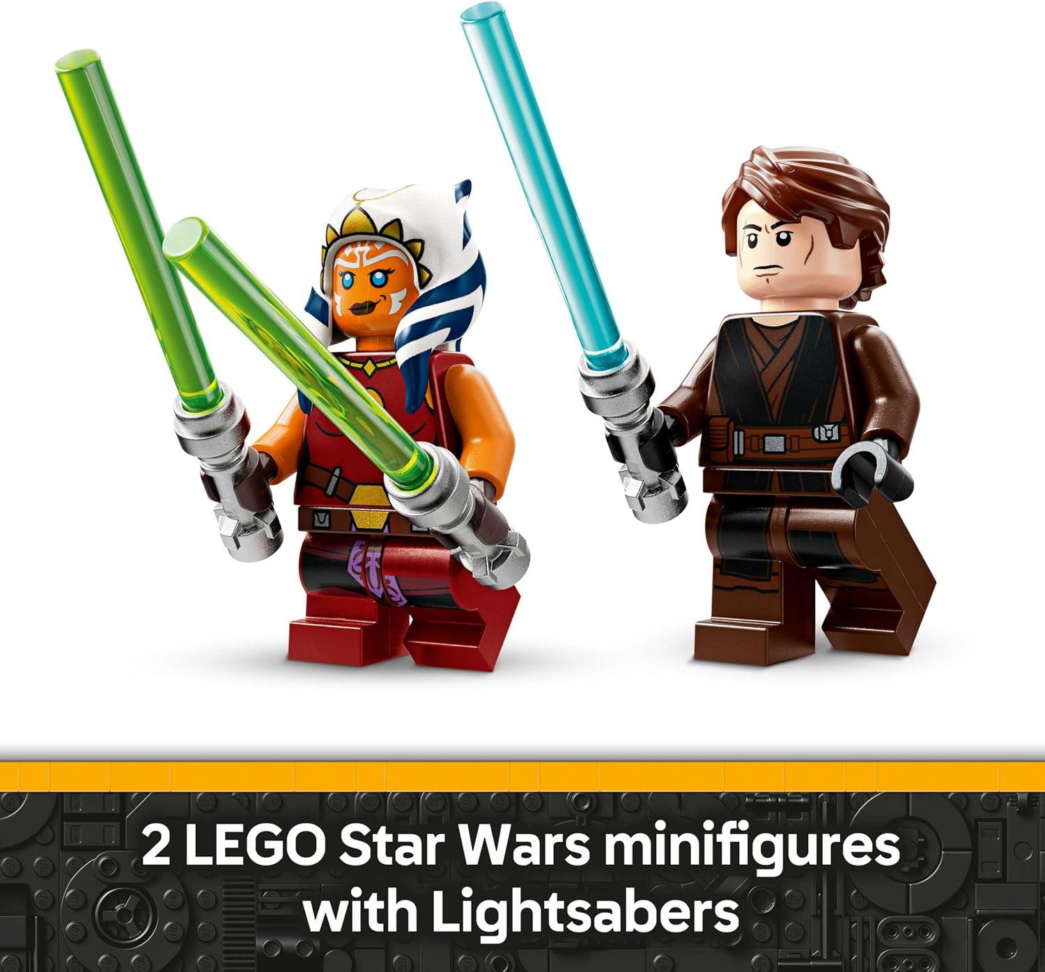 Detalle de LEGO Star Wars: Ahsoka’s Jedi Interceptor 75401 – Build, Play, and Reimagine Clone Wars