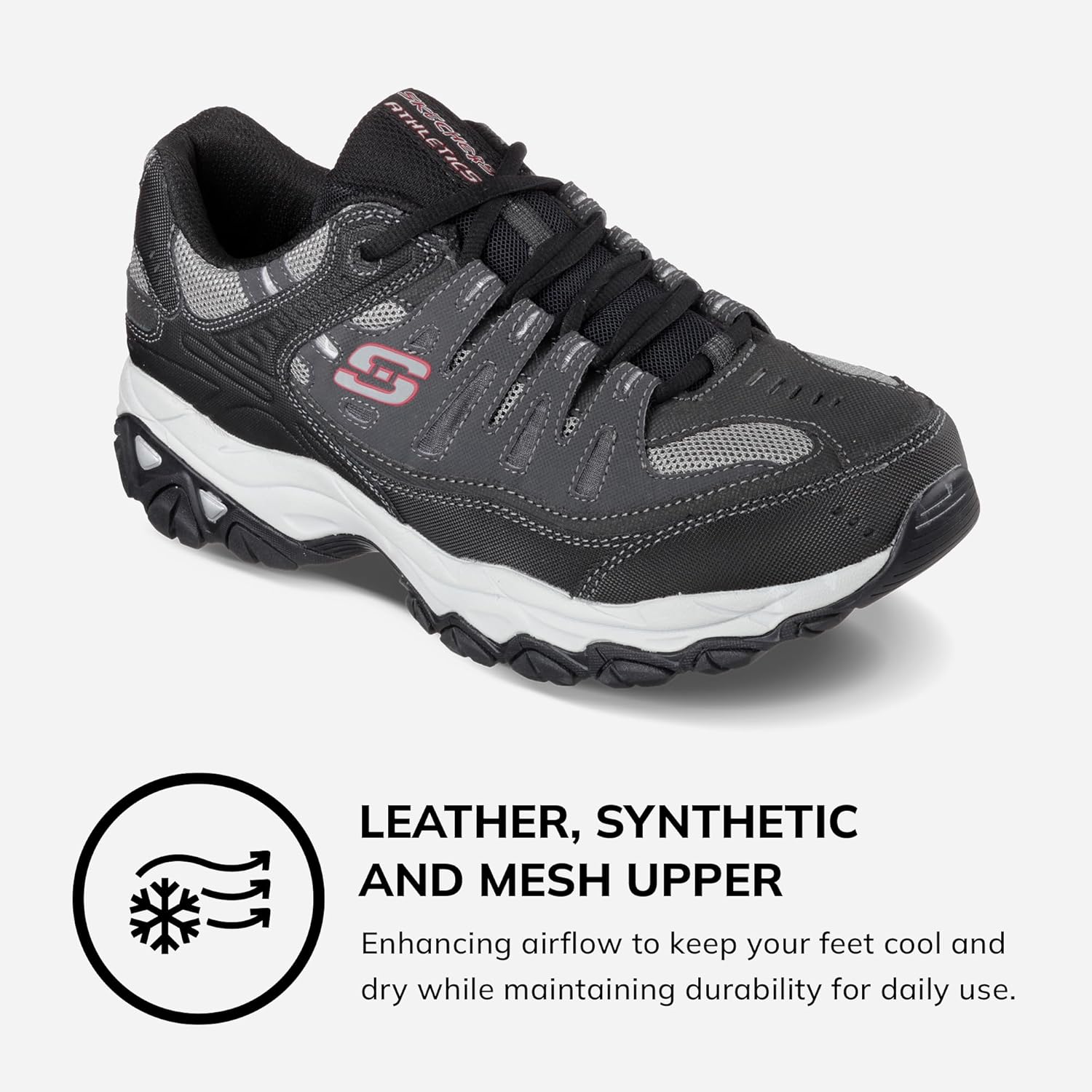 Thumbnail 2 de Skechers Men’s Afterburn M. Fit Fashion Sneakers with Memory Foam Insole