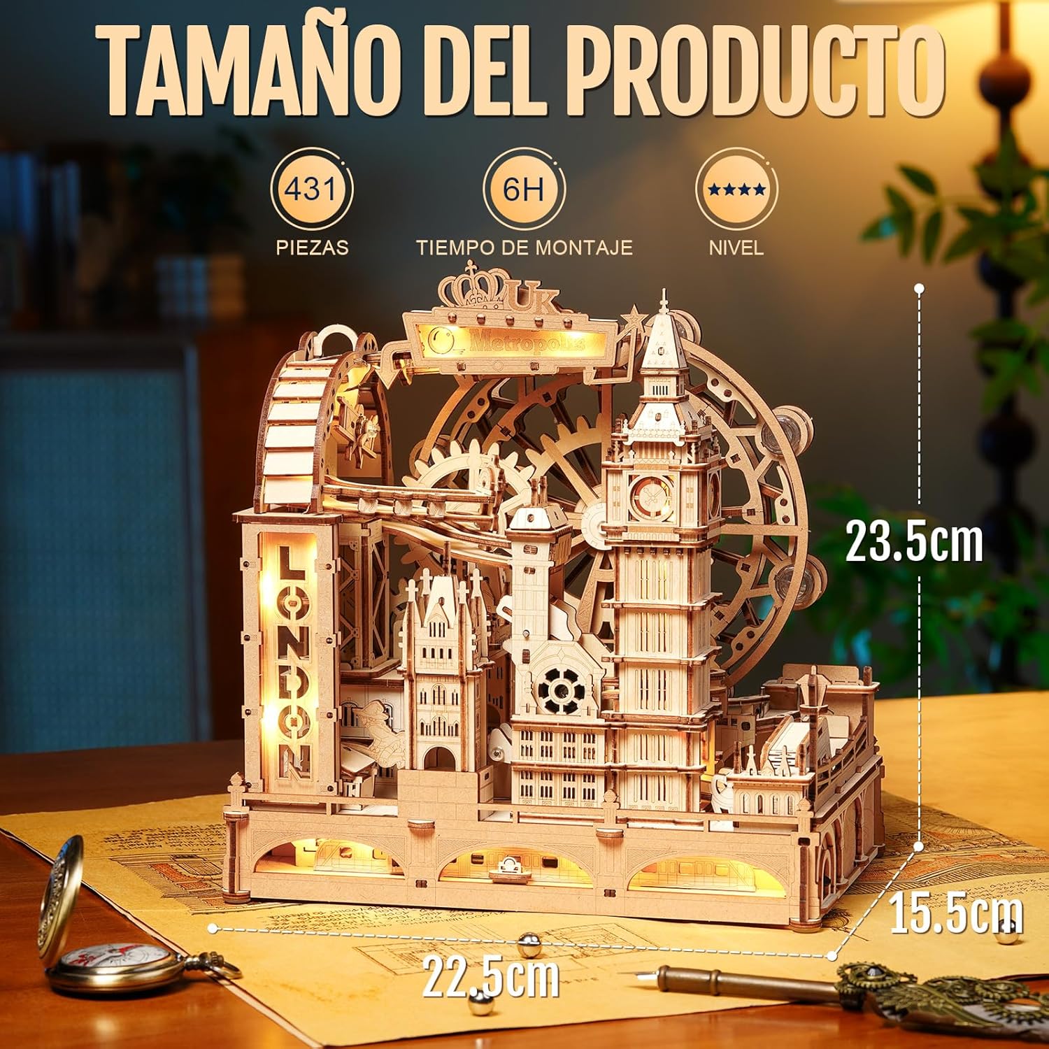 Thumbnail 5 de ROKR Marble Travel London Puzzle de Canicas 3D