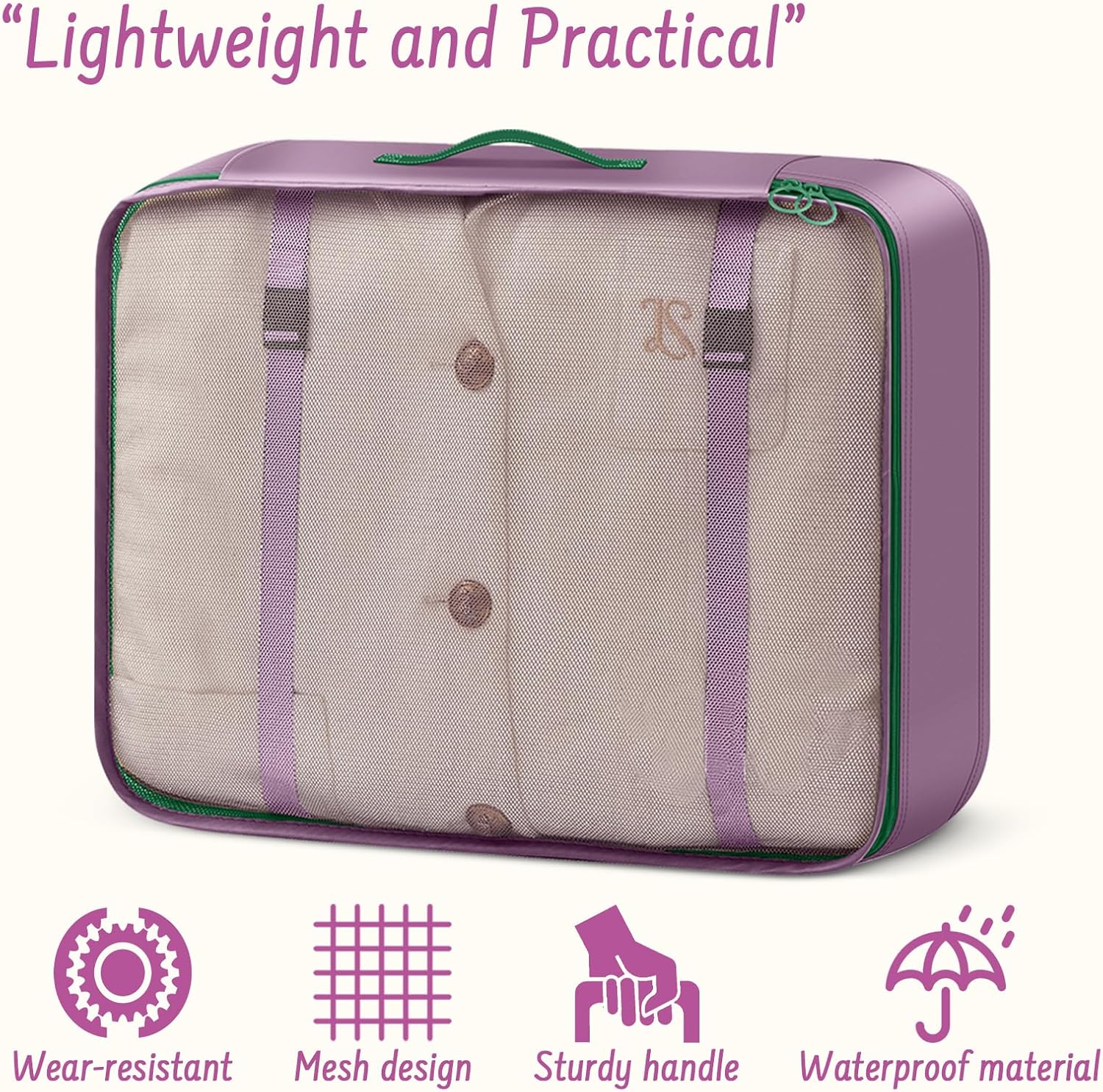 Detalle de MOFELON 8-Pack Packing Cubes for Travel