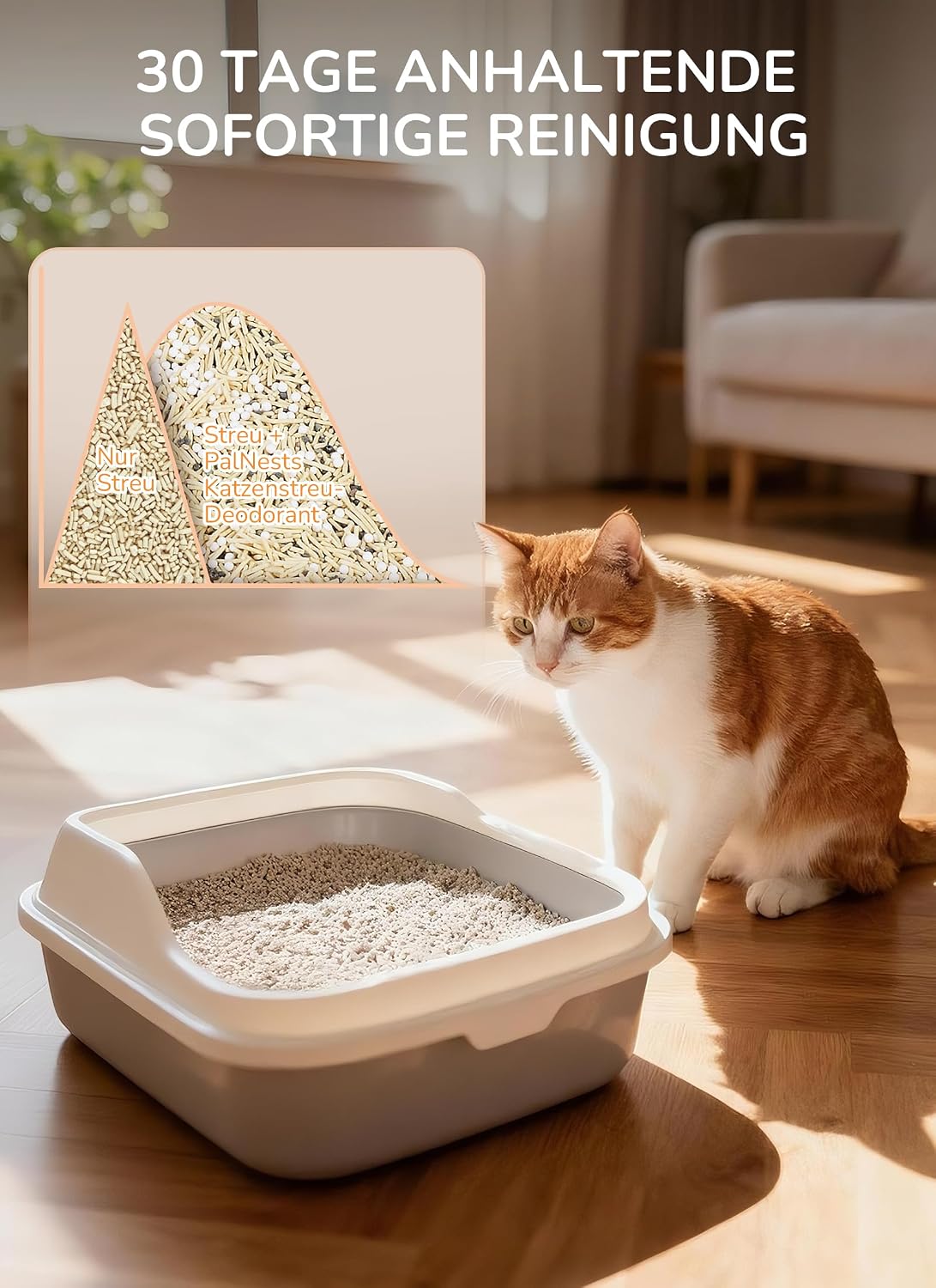 Detalle de PalNests Katzenstreu-Geruchsentferner 3er-Pack