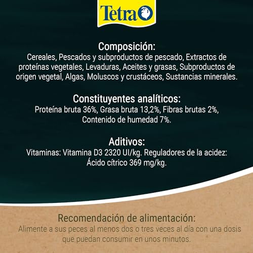 Thumbnail 10 de Tetra Pond Flakes: alimento en escamas para peces pequeños y jóvenes en estanque (cubo 10 L)