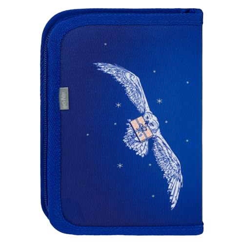 Detalle 2 de Baagl Federmäppchen für Mädchen & Jungen – Hogwarts Hedwig Etui mit großem Hauptfach (20 × 15 × 3 cm)