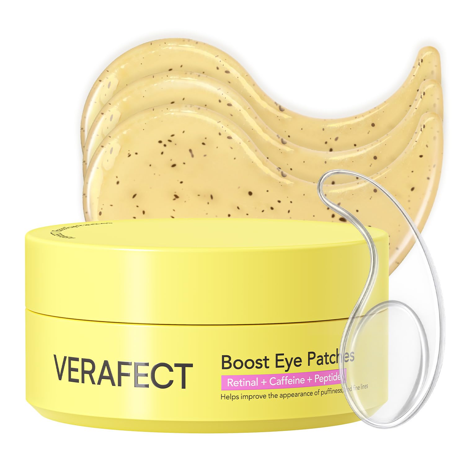 Detalle de VERAFECT Retinal Green Tea Eye Patches: Anti-Wrinkle & Smile Line Patches (60 Count)