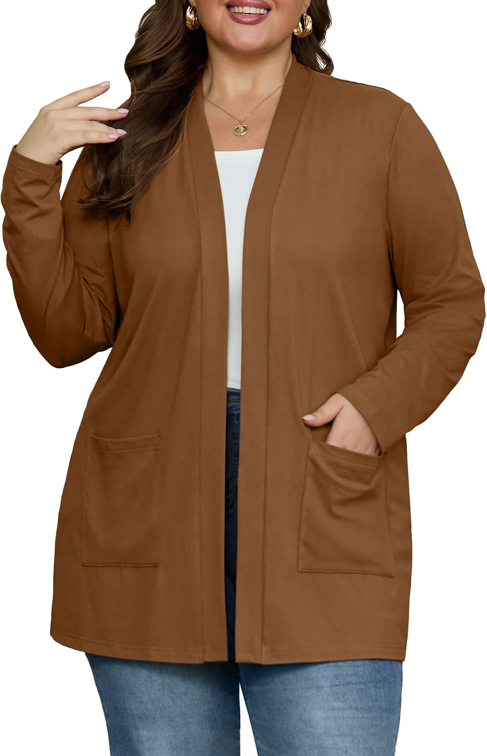 Thumbnail 6 de OLRIK Plus-Size Cardigan 1X–5X