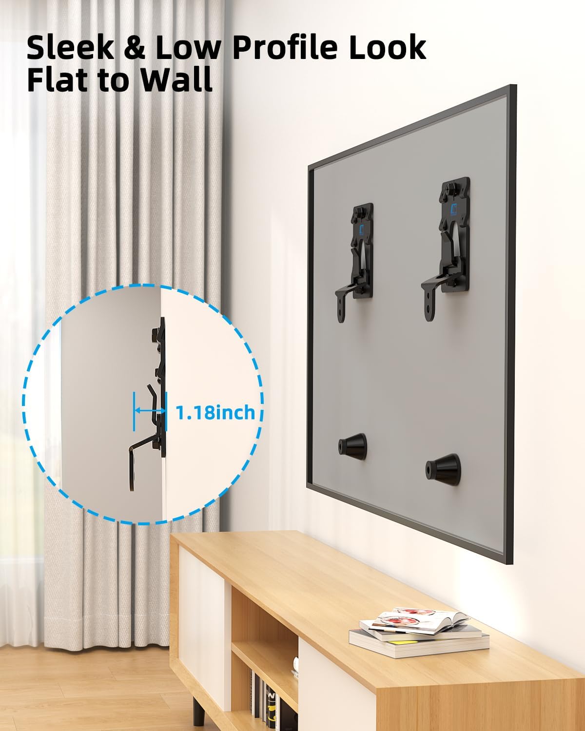 Detalle 2 de HOME VISION HV1402 200lbs TV Wall Mount