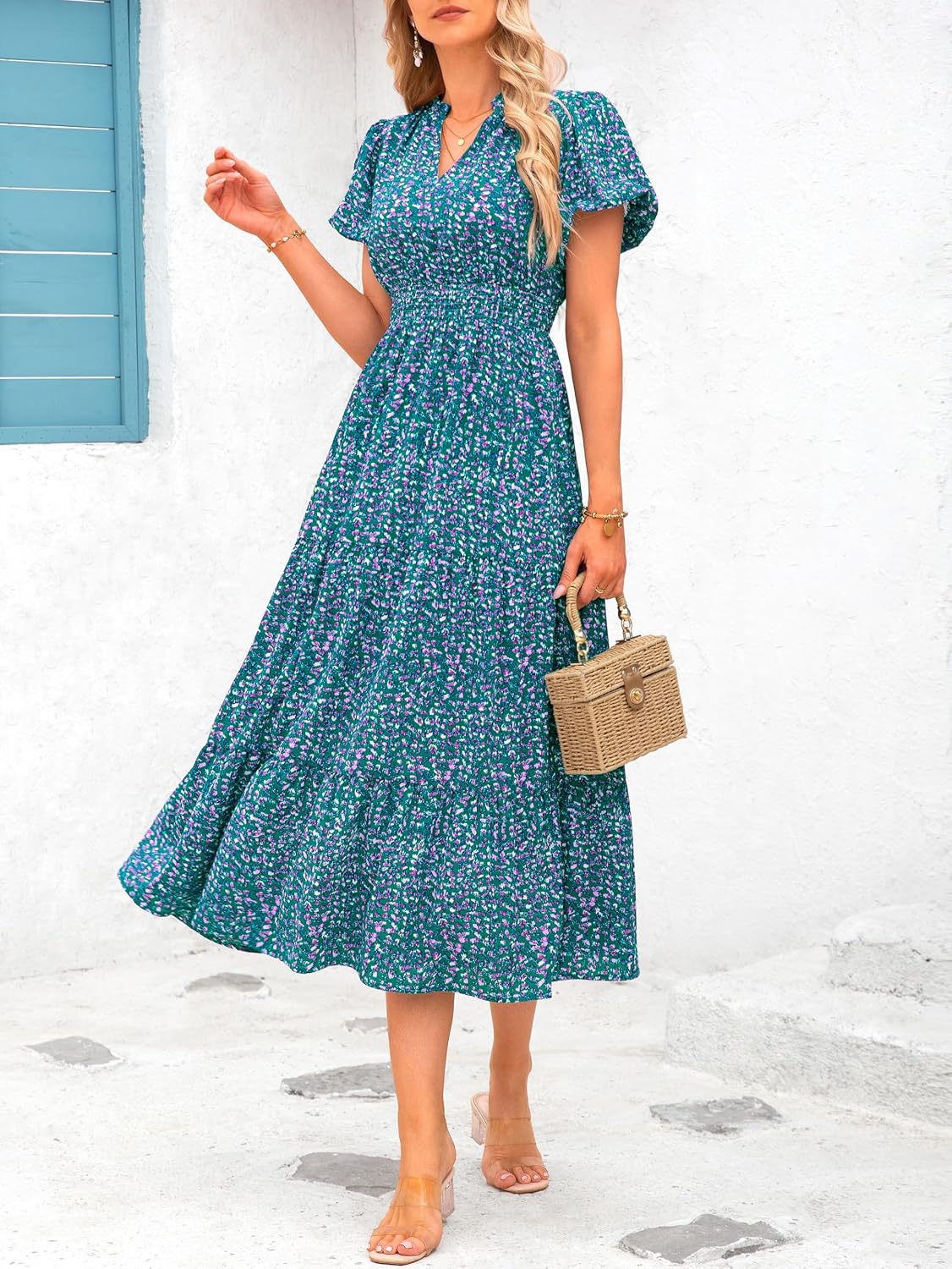 Thumbnail 4 de MASCOMODA Floral Summer Maxi Dress 2026