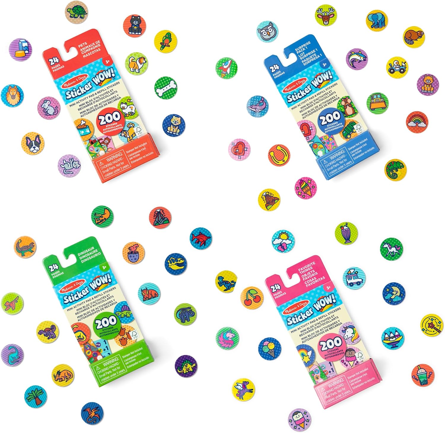 Thumbnail 4 de Melissa & Doug Sticker Wow Mini Activity Pads 800 Stickers
