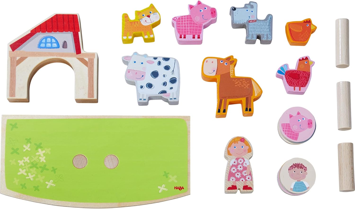 Thumbnail 2 de HABA 306288 Stapelspiel Tierischer Balanceakt – Holzspielzeug ab 2 Jahren, Made in Germany
