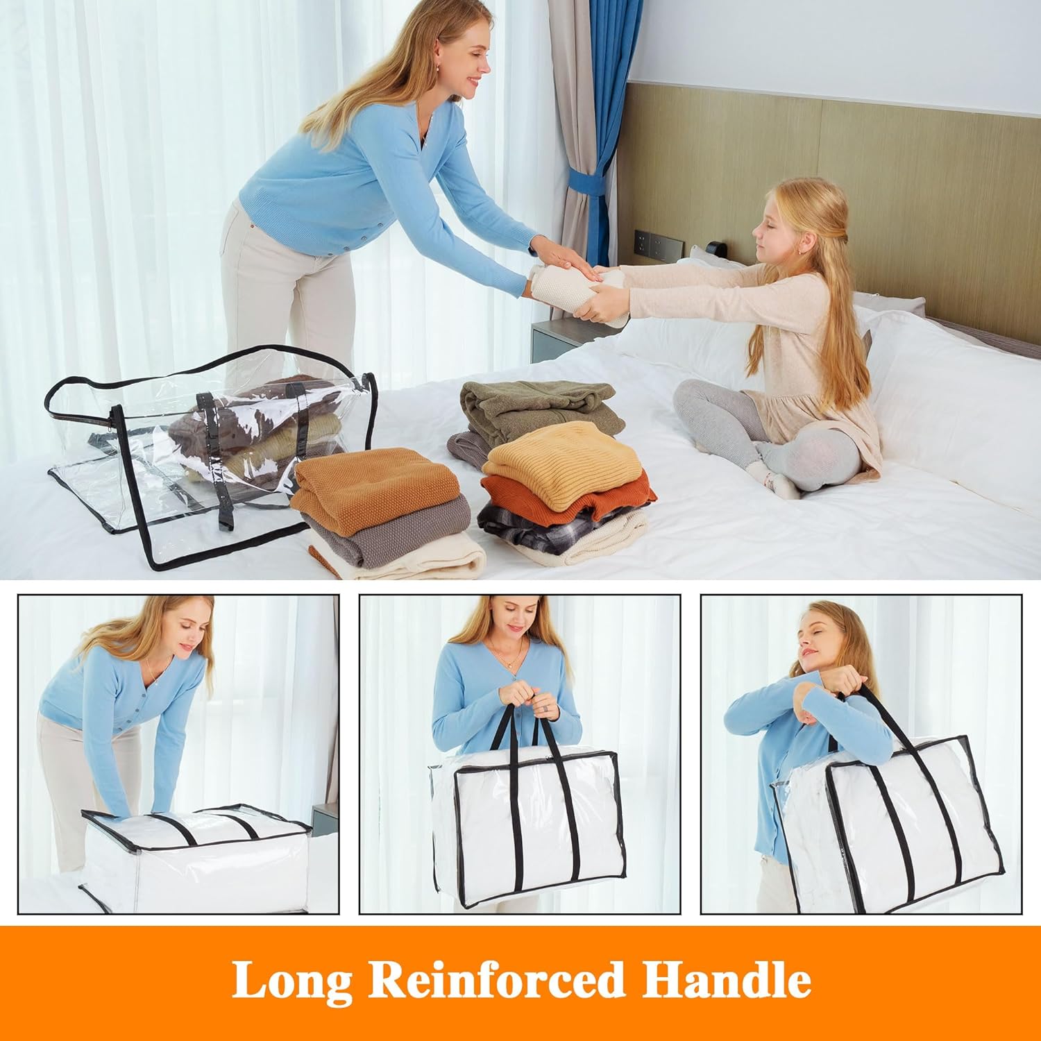 Thumbnail 3 de Vieshful 3 Pack Clear Comforter Storage Bag