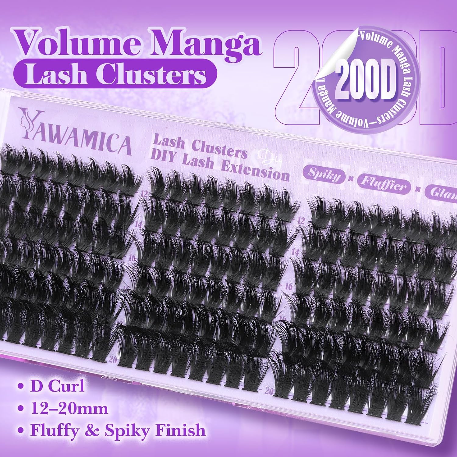 Detalle 2 de Spiky Lash Cluster Extensions 200D