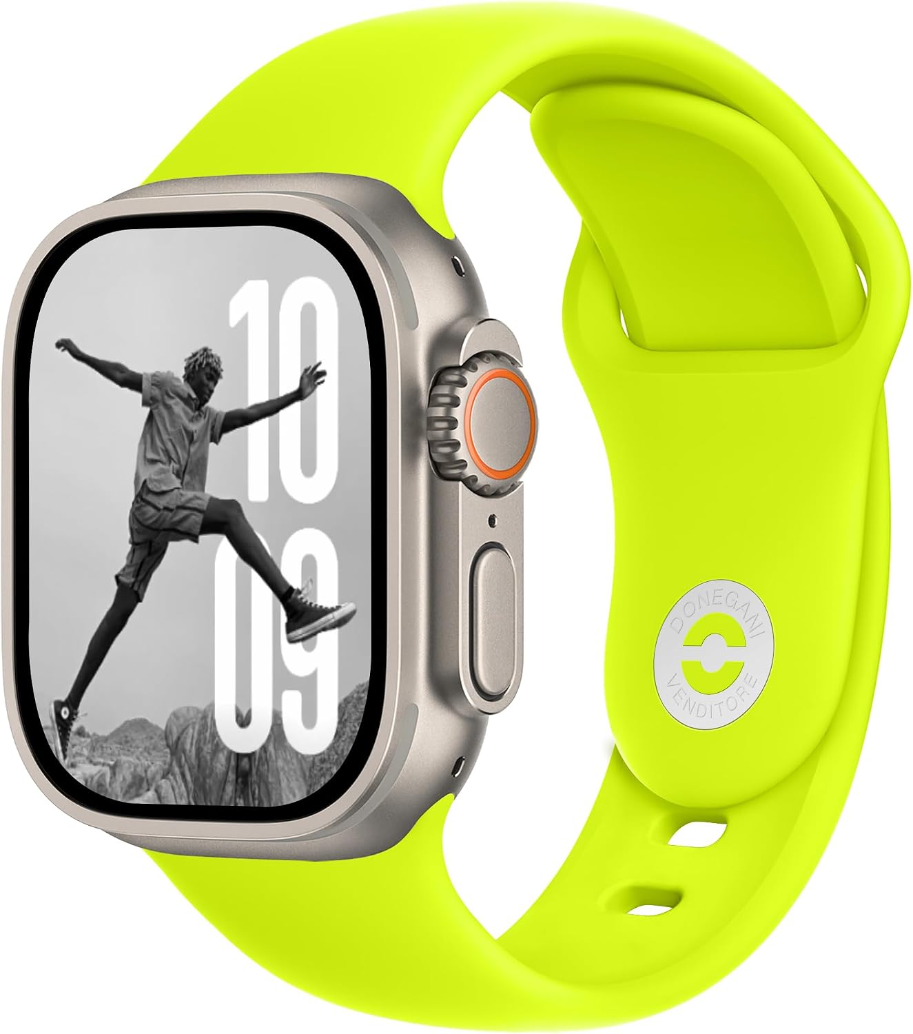 Thumbnail 6 de DONEGANI SB Apple Watch Armband Ultra 2 – Silikonrot, 40–49 mm, kompatibel mit Series 10 bis Series 1