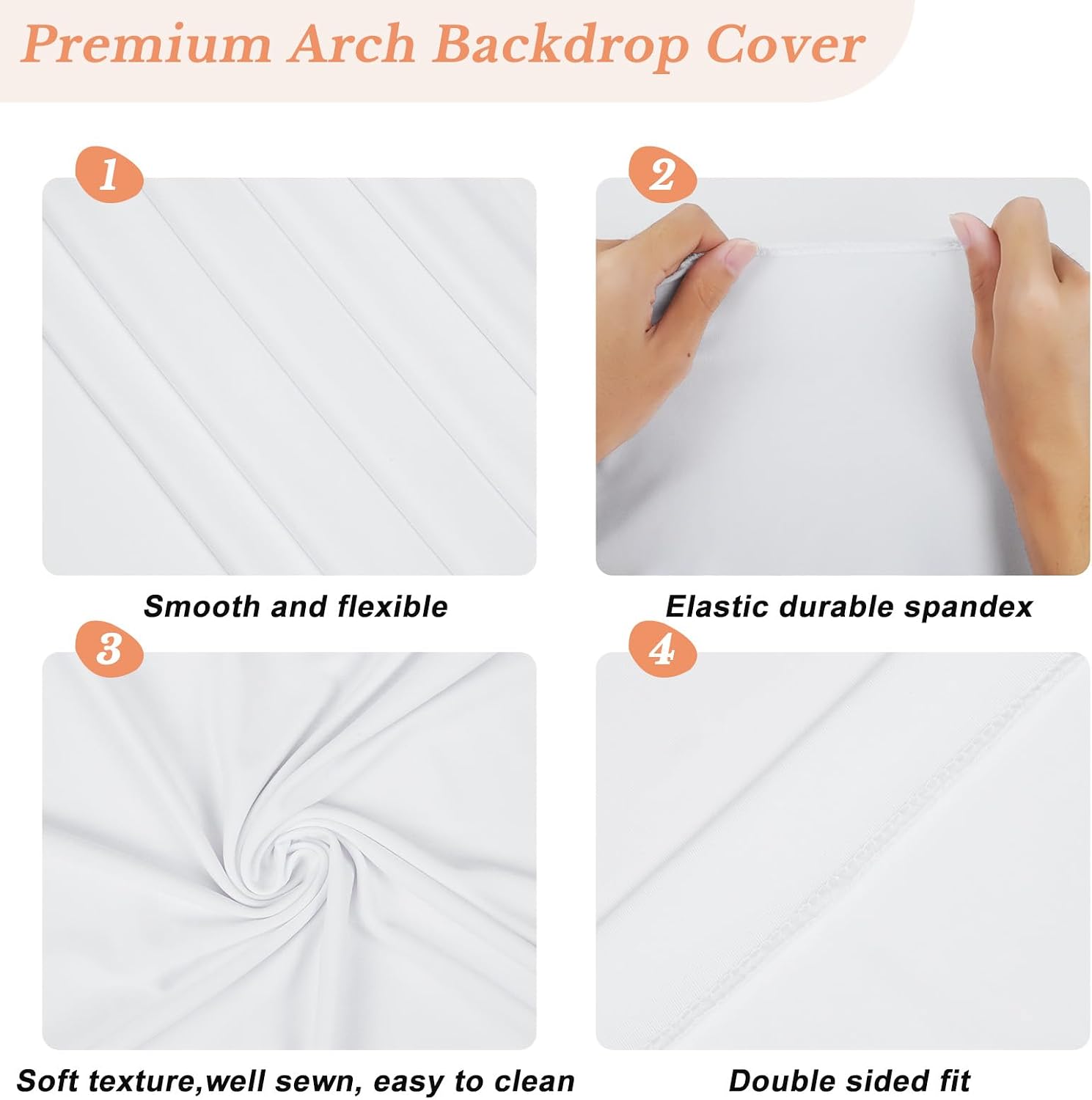 Detalle 2 de Eternal Beauty Arch Back Drop Cover 6.6 Ft 🎀